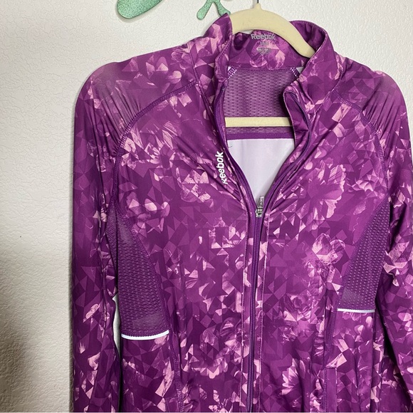 Reebok Purple Zip Up Light Running Jacket - Picture 2 of 9